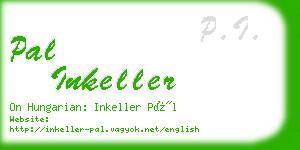 pal inkeller business card